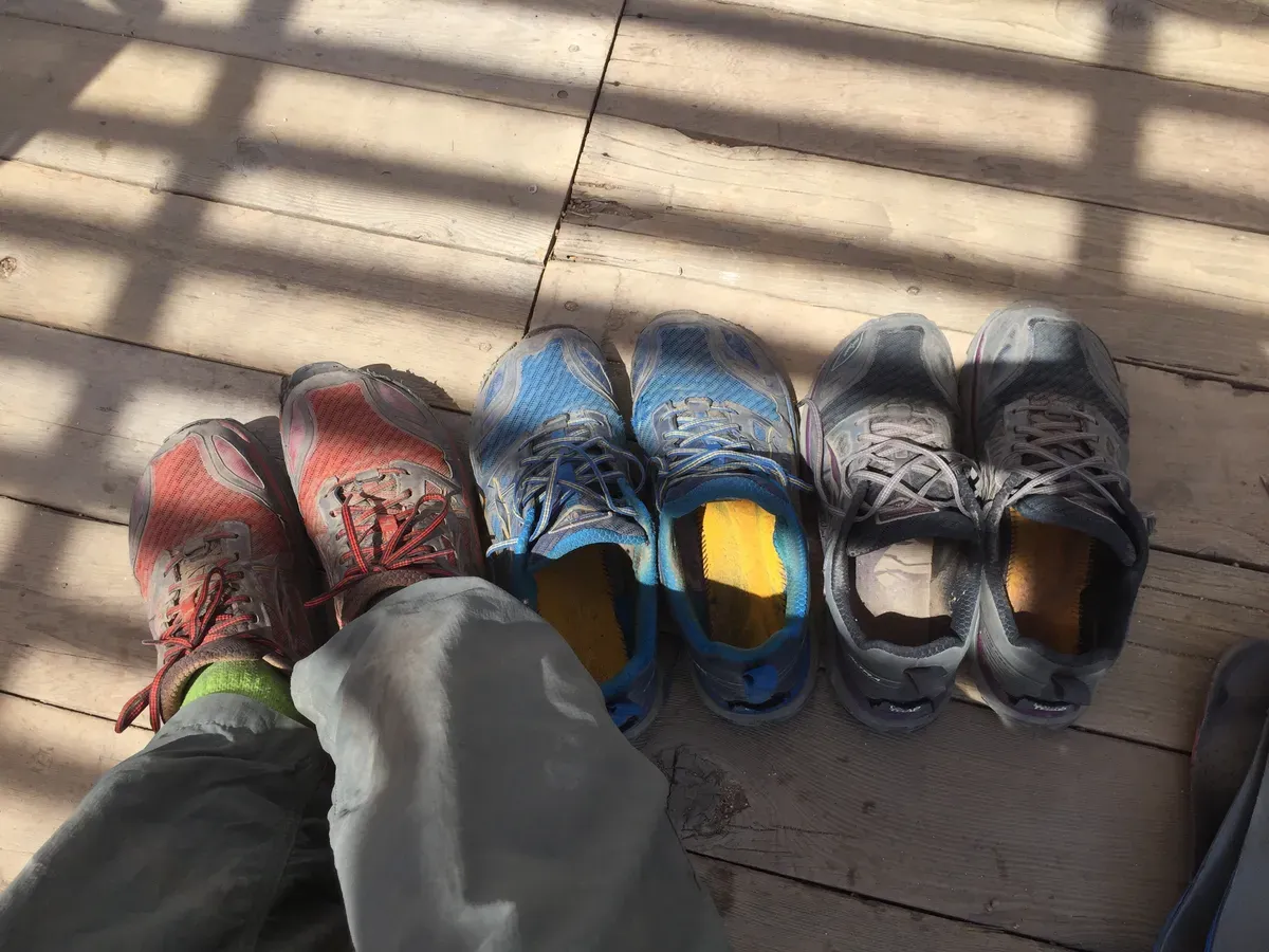 New shoes, old shoes, small shoes
