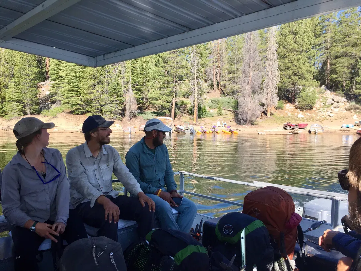 The lake was beautiful as always, and the ride over was quite pleasant, with TWO pups on board!
